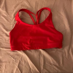 old navy active red sports bra